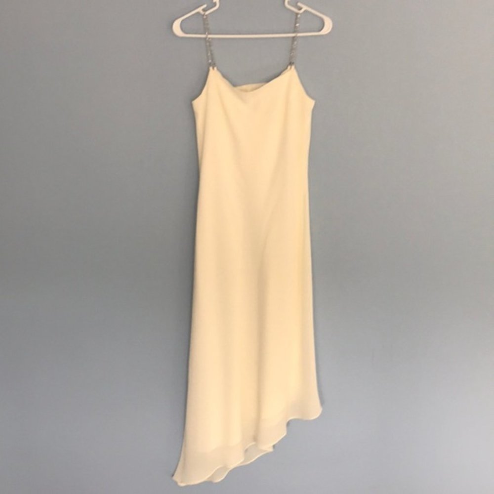 Beaded Strap Sheath Dress By Jessica McClintock-10